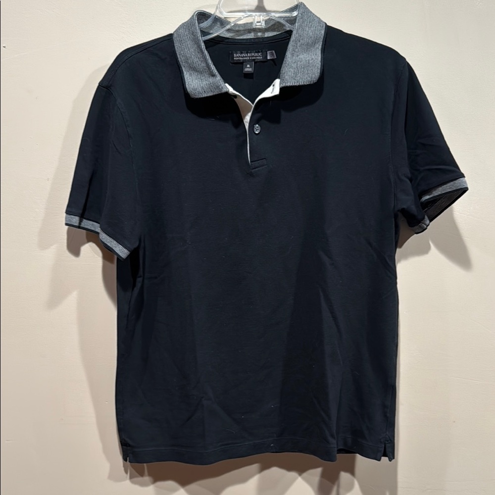 Black Polo Shirt - Banana Republic